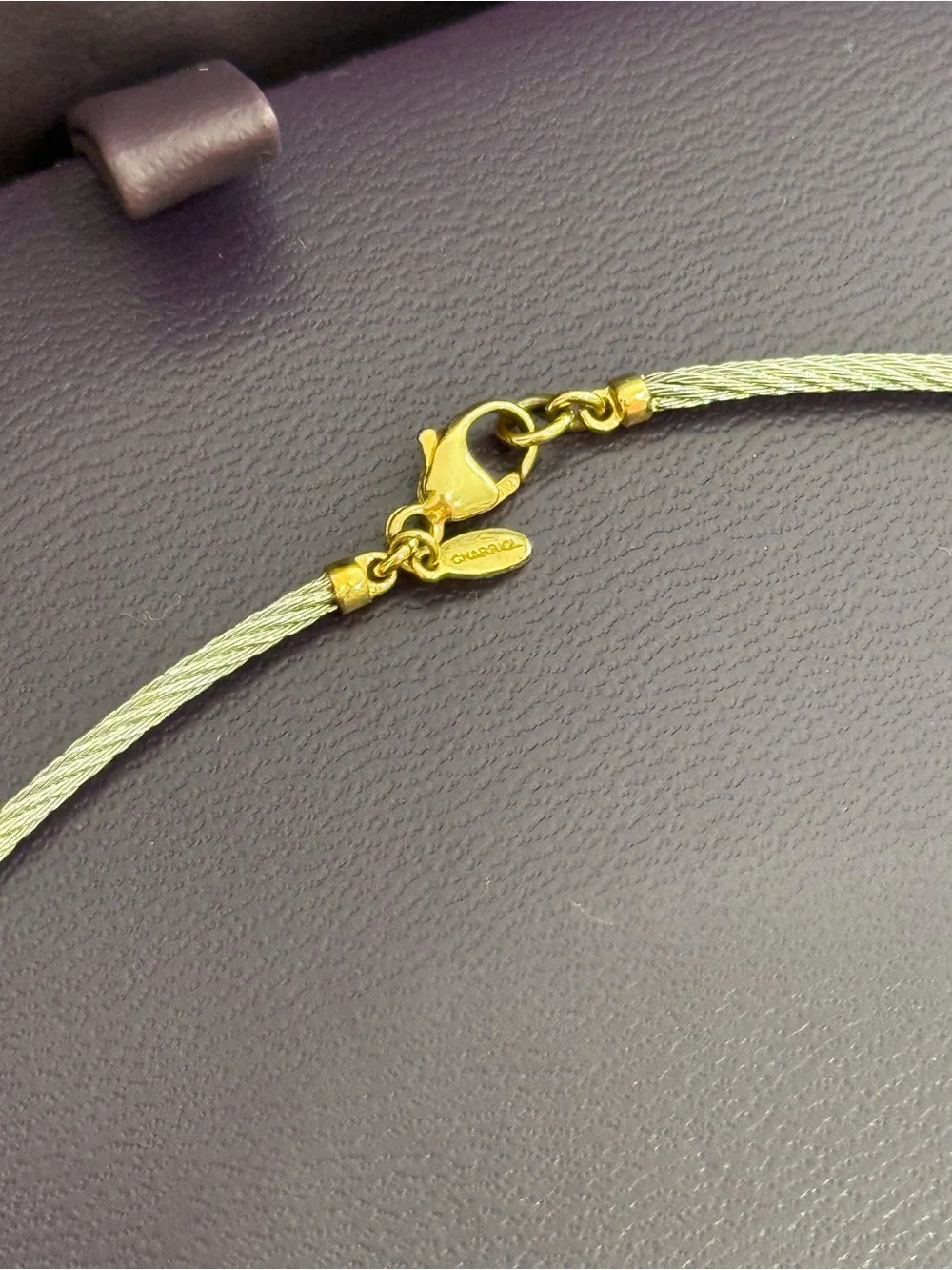 Charriol Diamond 18K Steel Cable Necklace